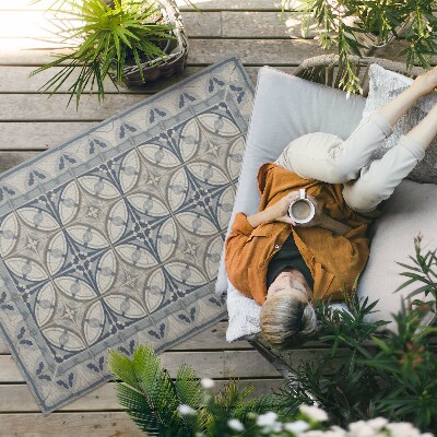 Buiten tapijt Retro stenen sfeer