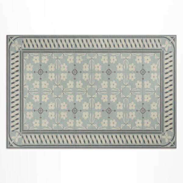 Buiten tapijt Vintage bloementegels