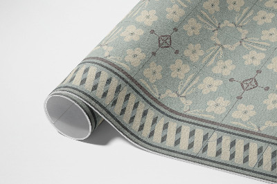 Buiten tapijt Vintage bloementegels