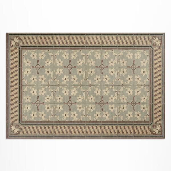 Buitenkleed Bloemen en bloemblaadjes in retro-stijl mozaïeken