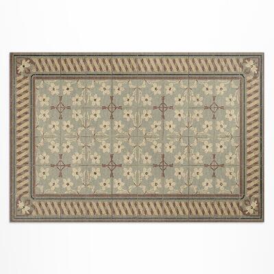 Buitenkleed Bloemen en bloemblaadjes in retro-stijl mozaïeken