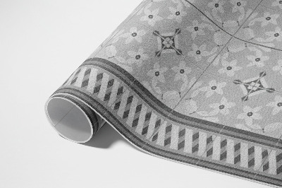 Tuinkleed Retro bloemenornament op tegels