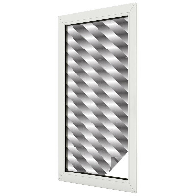 Zelfklevende raamfolie glas in lood Geometrische strepen