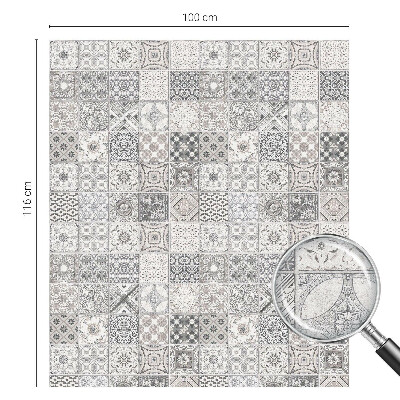 Glas in lood raamfolie Tegelpatronen