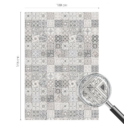 Glas in lood raamfolie Tegelpatronen