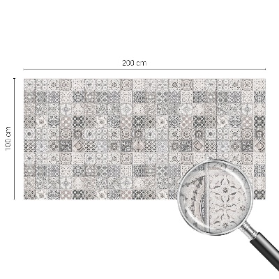 Glas in lood raamfolie Tegelpatronen