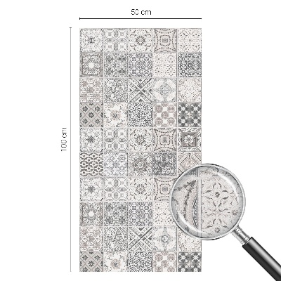 Glas in lood raamfolie Tegelpatronen