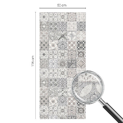 Glas in lood raamfolie Tegelpatronen