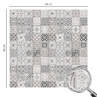 Glas in lood raamfolie Tegelpatronen