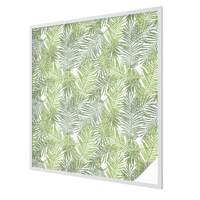 Glas in lood folie voor raam Plantenpatronen