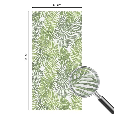 Glas in lood folie voor raam Plantenpatronen