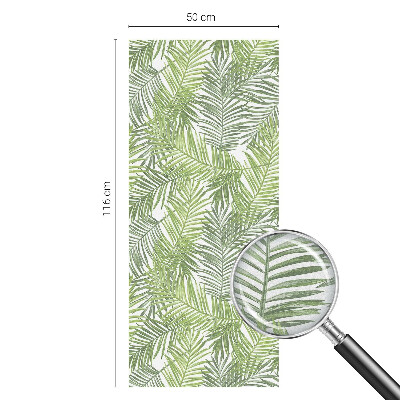 Glas in lood folie voor raam Plantenpatronen