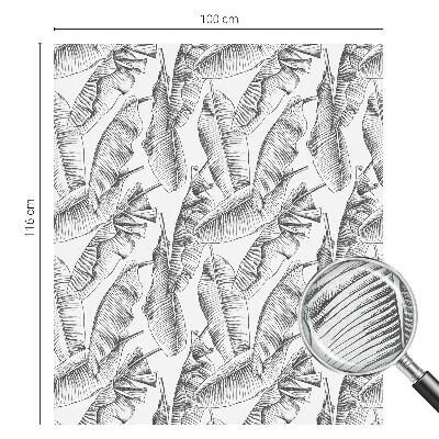 Glas in lood folie voor raam Tropische bladeren