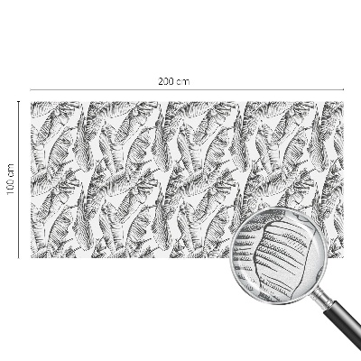 Glas in lood folie voor raam Tropische bladeren