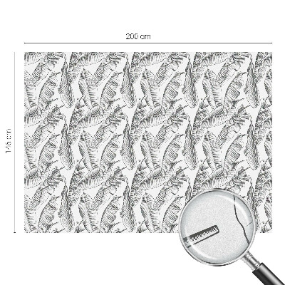 Glas in lood folie voor raam Tropische bladeren