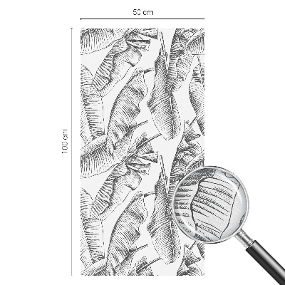 Glas in lood folie voor raam Tropische bladeren