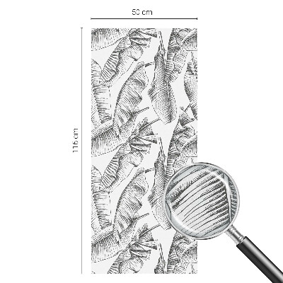 Glas in lood folie voor raam Tropische bladeren