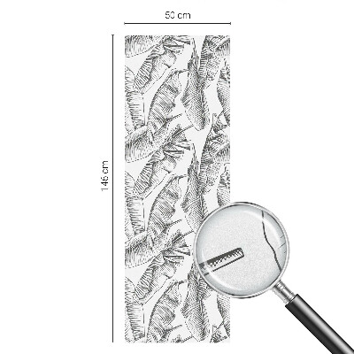 Glas in lood folie voor raam Tropische bladeren