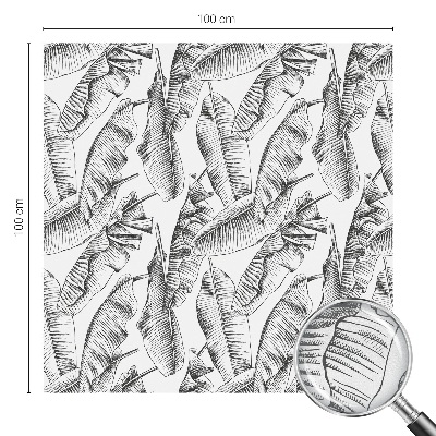 Glas in lood folie voor raam Tropische bladeren