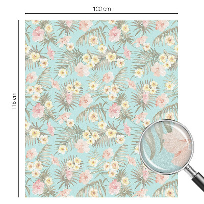 Glas in lood raamfolie Tropisch patroon