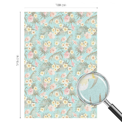 Glas in lood raamfolie Tropisch patroon