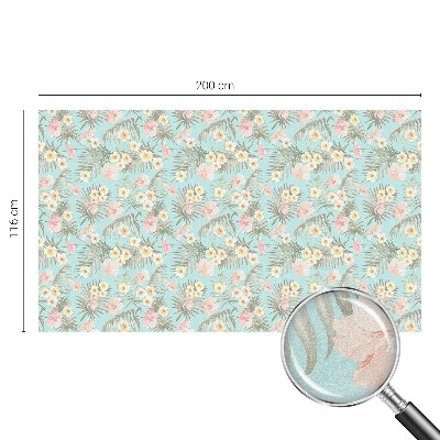 Glas in lood raamfolie Tropisch patroon