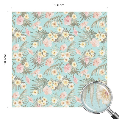 Glas in lood raamfolie Tropisch patroon