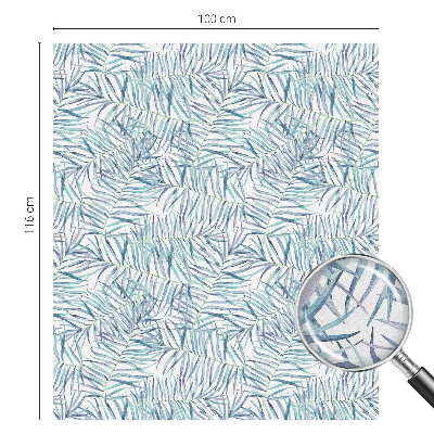 Melkglas folie met glas in lood effect Botanisch patroon