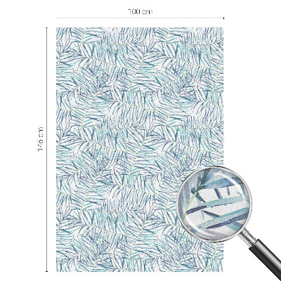 Melkglas folie met glas in lood effect Botanisch patroon