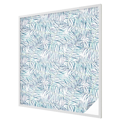 Melkglas folie met glas in lood effect Botanisch patroon