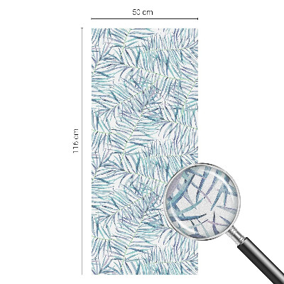 Melkglas folie met glas in lood effect Botanisch patroon