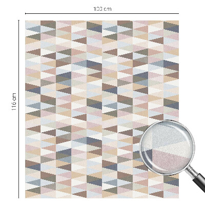 Zelfklevende raamfolie glas in lood Pastelsymmetrie