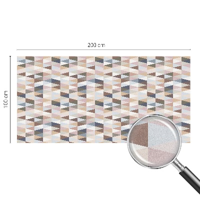 Zelfklevende raamfolie glas in lood Pastelsymmetrie