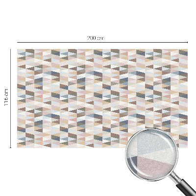 Zelfklevende raamfolie glas in lood Pastelsymmetrie