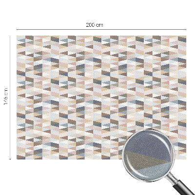 Zelfklevende raamfolie glas in lood Pastelsymmetrie