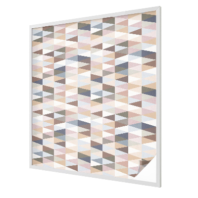 Zelfklevende raamfolie glas in lood Pastelsymmetrie