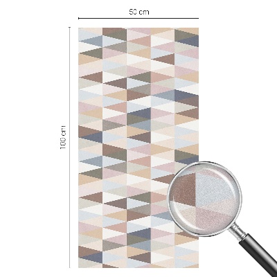 Zelfklevende raamfolie glas in lood Pastelsymmetrie