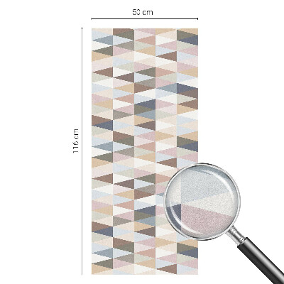 Zelfklevende raamfolie glas in lood Pastelsymmetrie