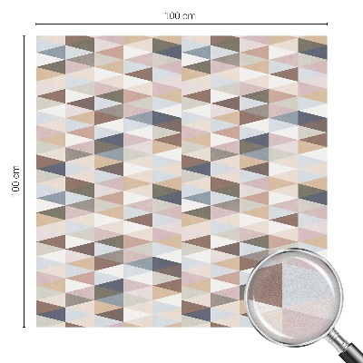 Zelfklevende raamfolie glas in lood Pastelsymmetrie