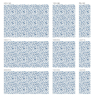 Privacy folie raam Blauwe strepen