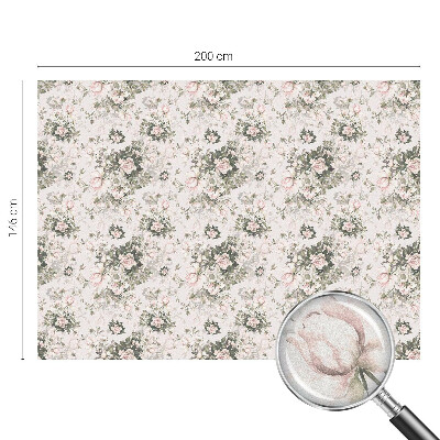 Melkglas folie met glas in lood effect Bloemenschoonheid