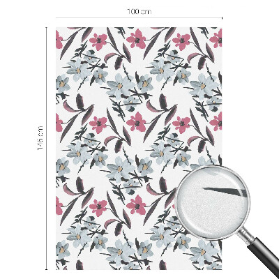 Glas in lood raamfolie Bloemenpatroon