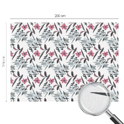 Glas in lood raamfolie Bloemenpatroon