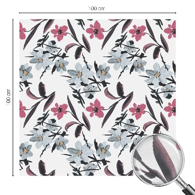 Glas in lood raamfolie Bloemenpatroon