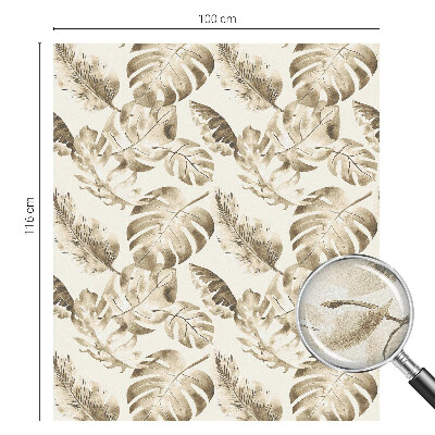 Zelfklevende raamfolie glas in lood Tropische planten