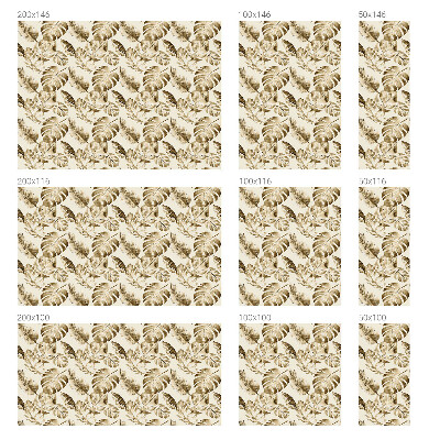 Zelfklevende raamfolie glas in lood Tropische planten