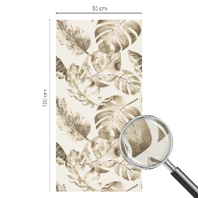 Zelfklevende raamfolie glas in lood Tropische planten