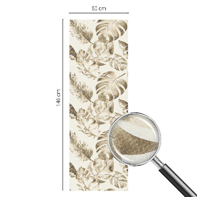 Zelfklevende raamfolie glas in lood Tropische planten