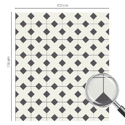 Privacy folie raam Zwarte en witte diamanten