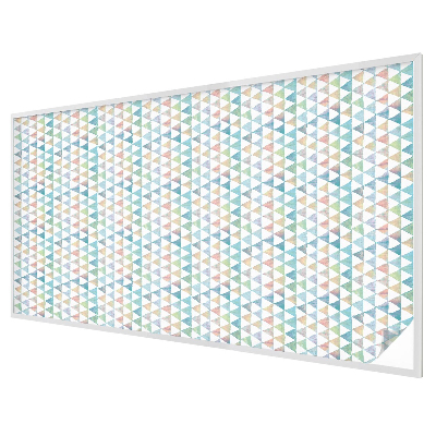 Melkglas folie met glas in lood effect Geometrische driehoeken